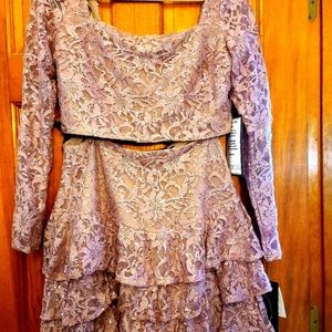 Size 11 Juniors Macys Pink Sequence Party/Prom SKIRT